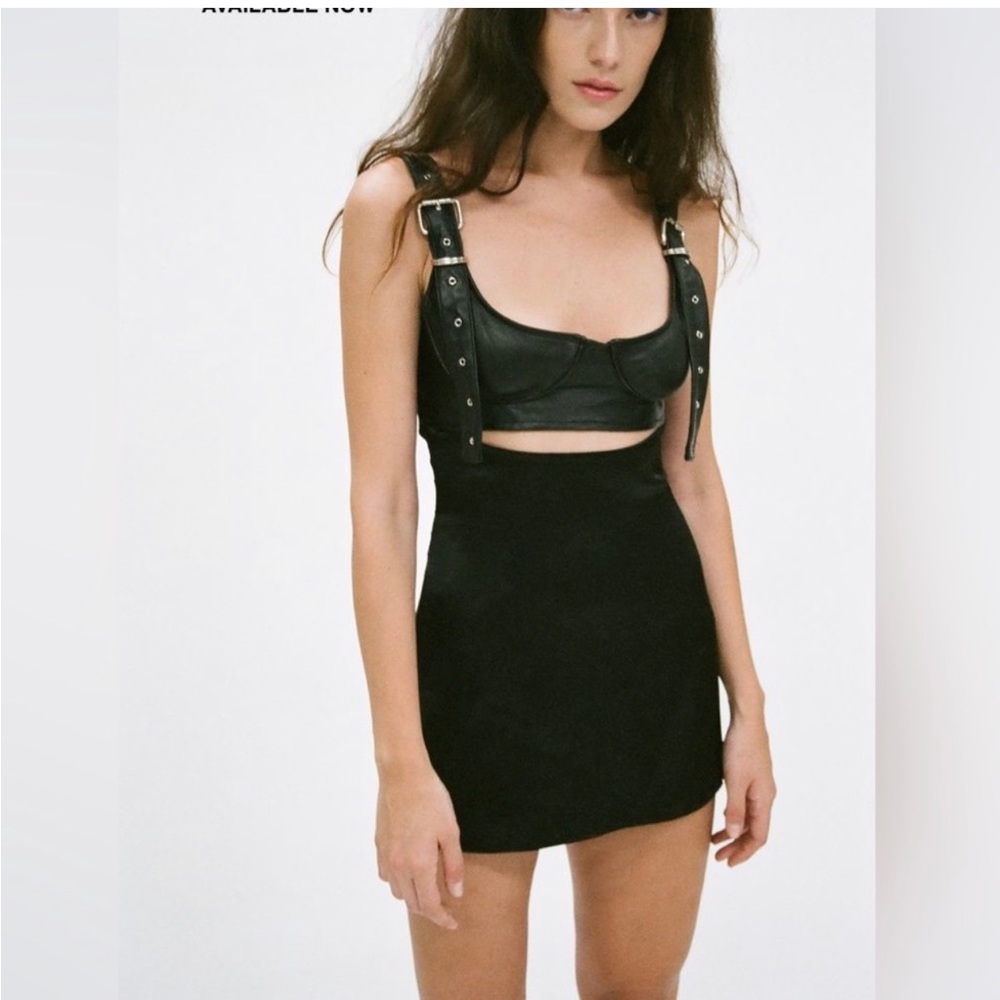 Danielle Guizio REAL Leather Mini Dress